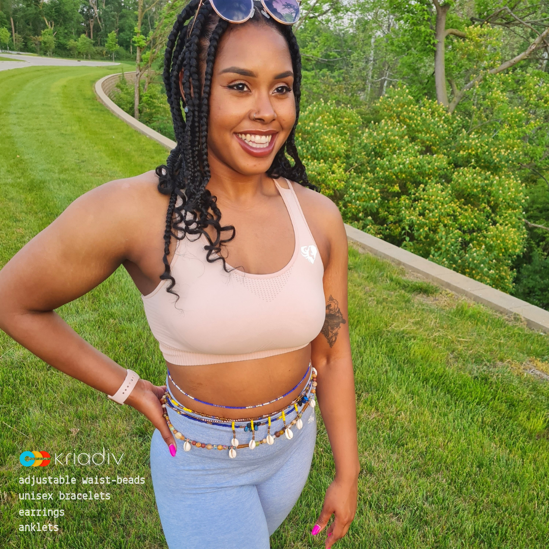 Rose gold 2025 waist beads