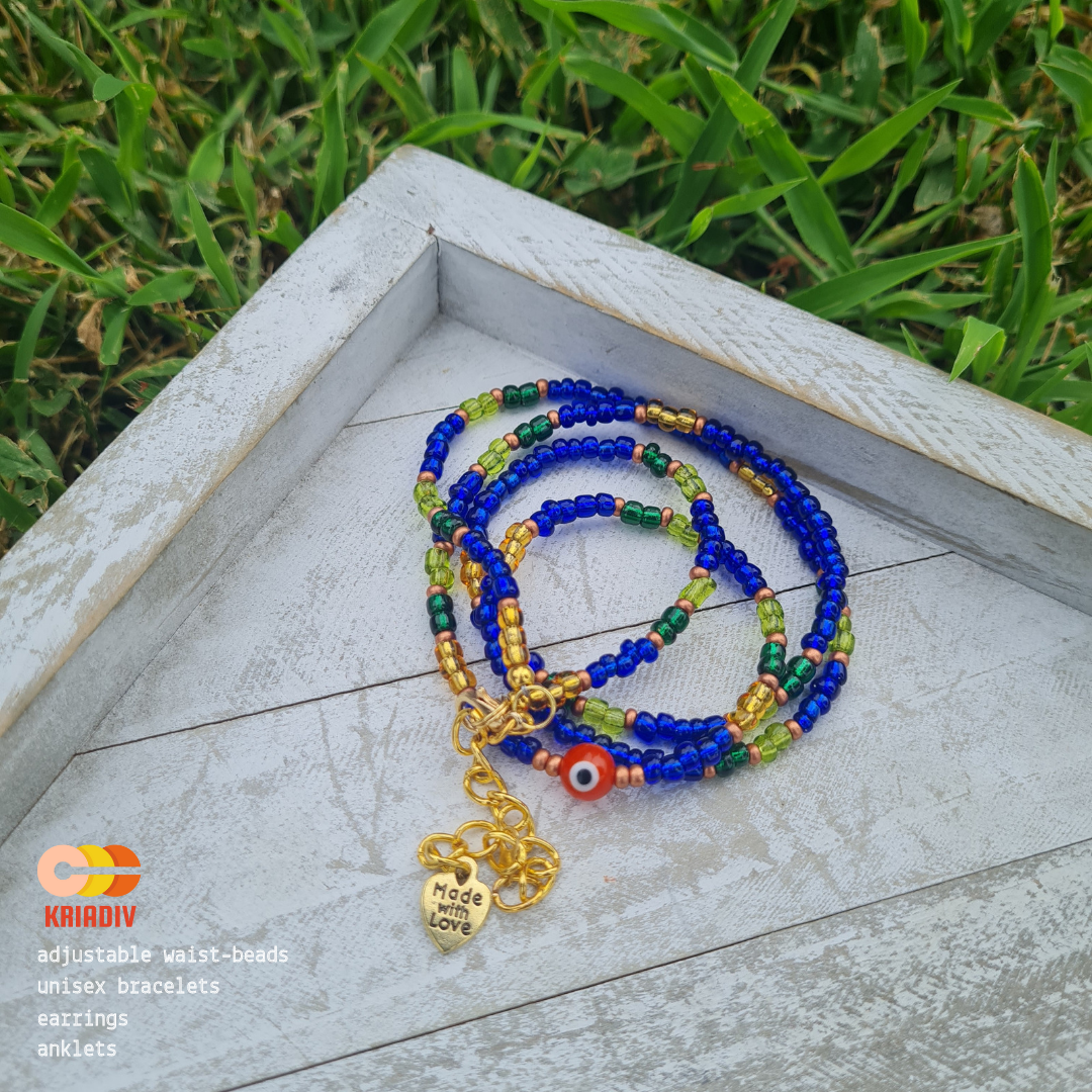 Youth Happiness (Orange Evil Eye) Waist Bead, Are Waist Beads Evil