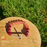 Red Tiger's Eye + Faith - Unisex Bracelet