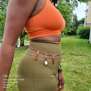 Shango - Inspired - Waist Bead - 
𝗧𝗵𝗲 𝗢𝗿𝗶𝘀𝗵𝗮 𝗖𝗼𝗹𝗹𝗲𝗰𝘁𝗶𝗼𝗻